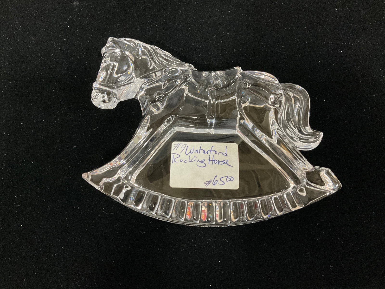 Waterford crystal rocking horse sculpture(4intall) (1 of 1)