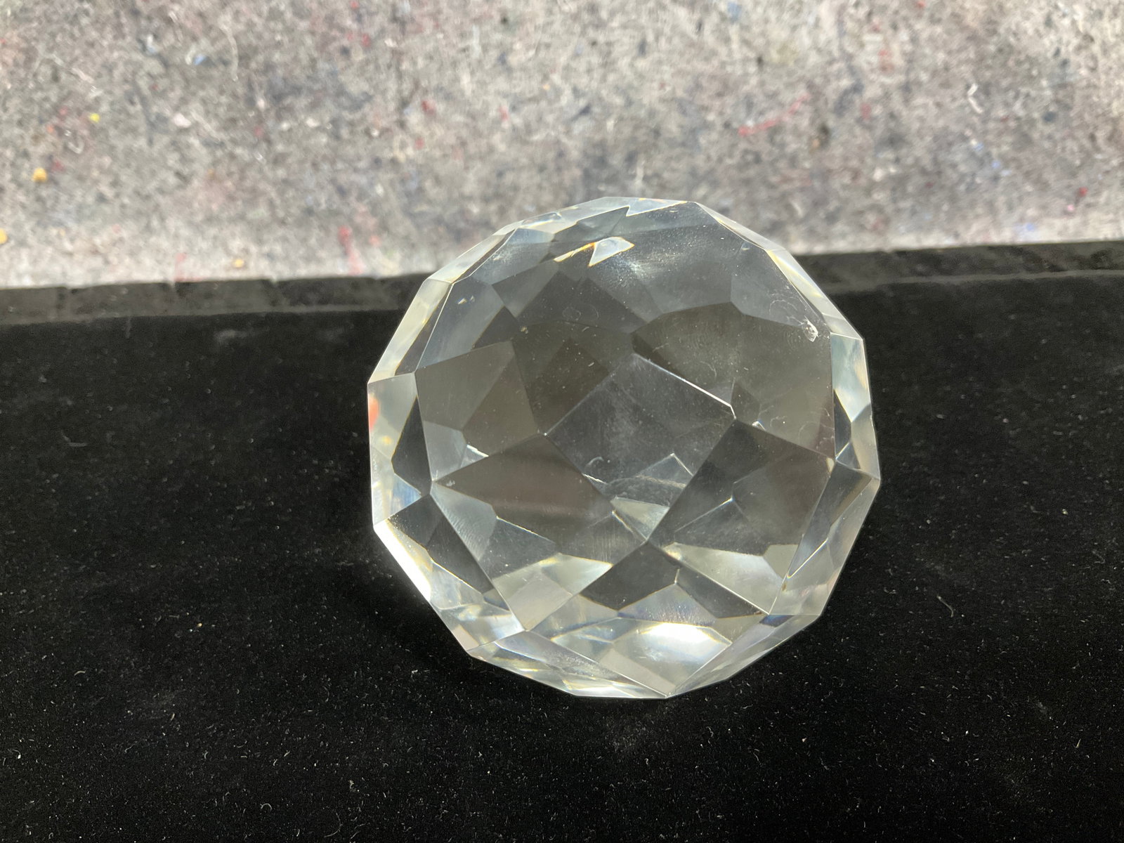 Crystal paperweight(small chip-2.5intall) (1 of 1)