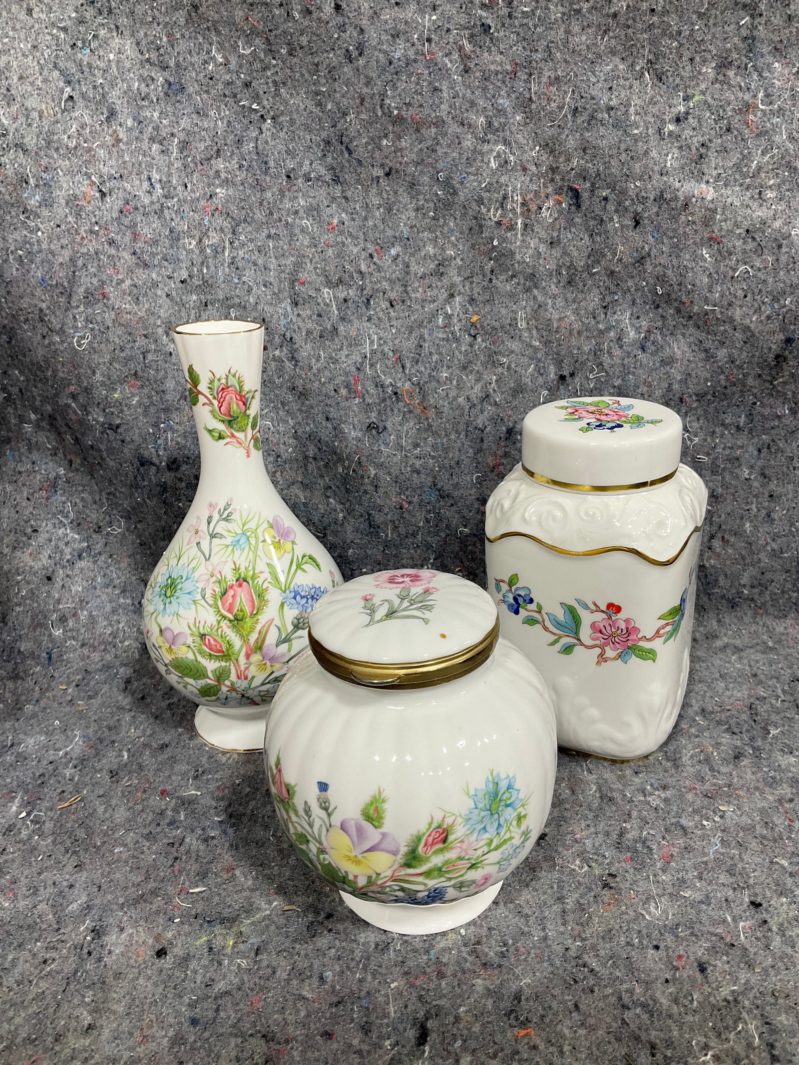 Aynsley vase and ceramic canisters(6.5intall) (1 of 1)