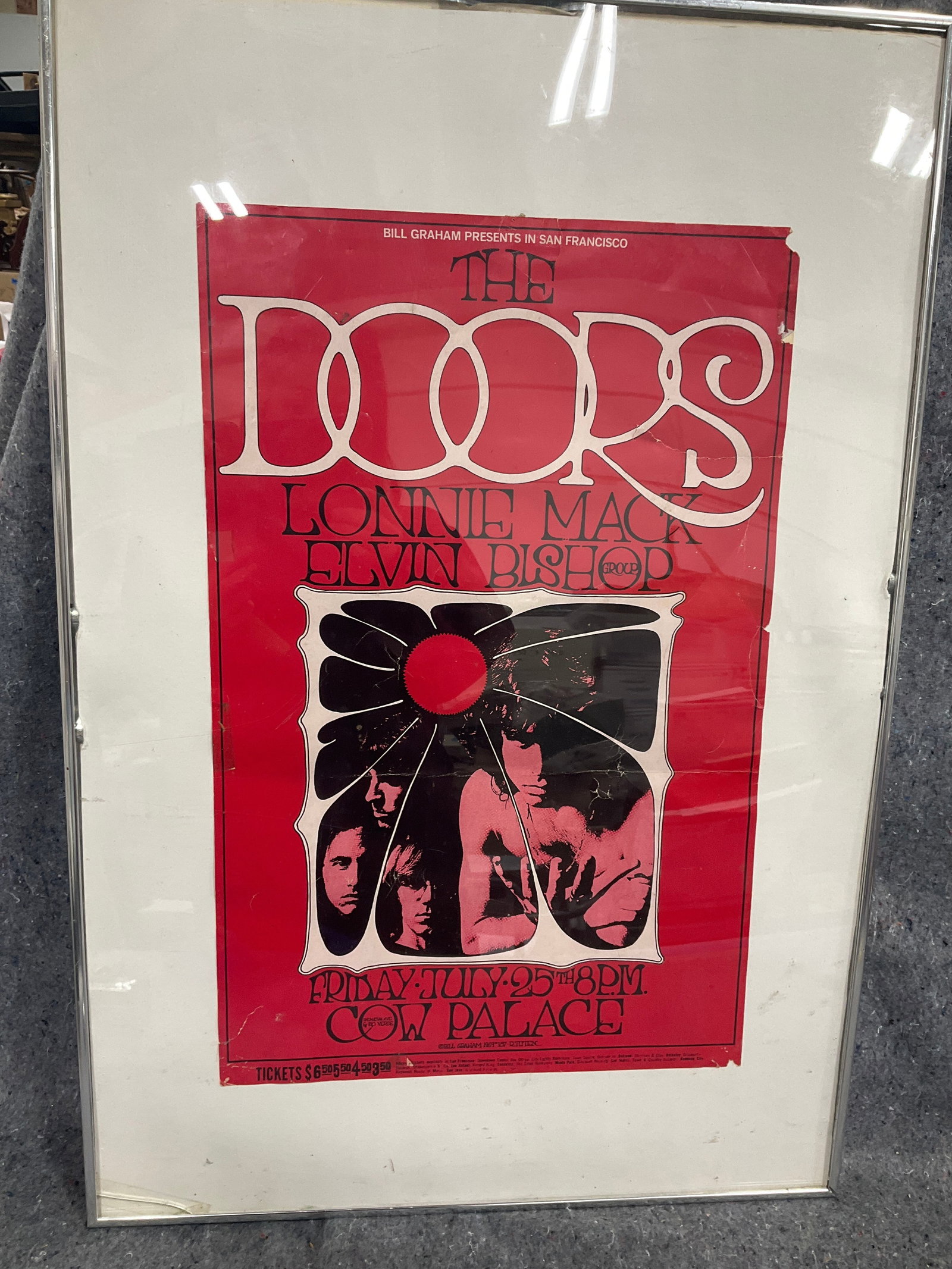 Framed 'The Doors' Concert Advertisement (20.5inx30in) (1 of 1)
