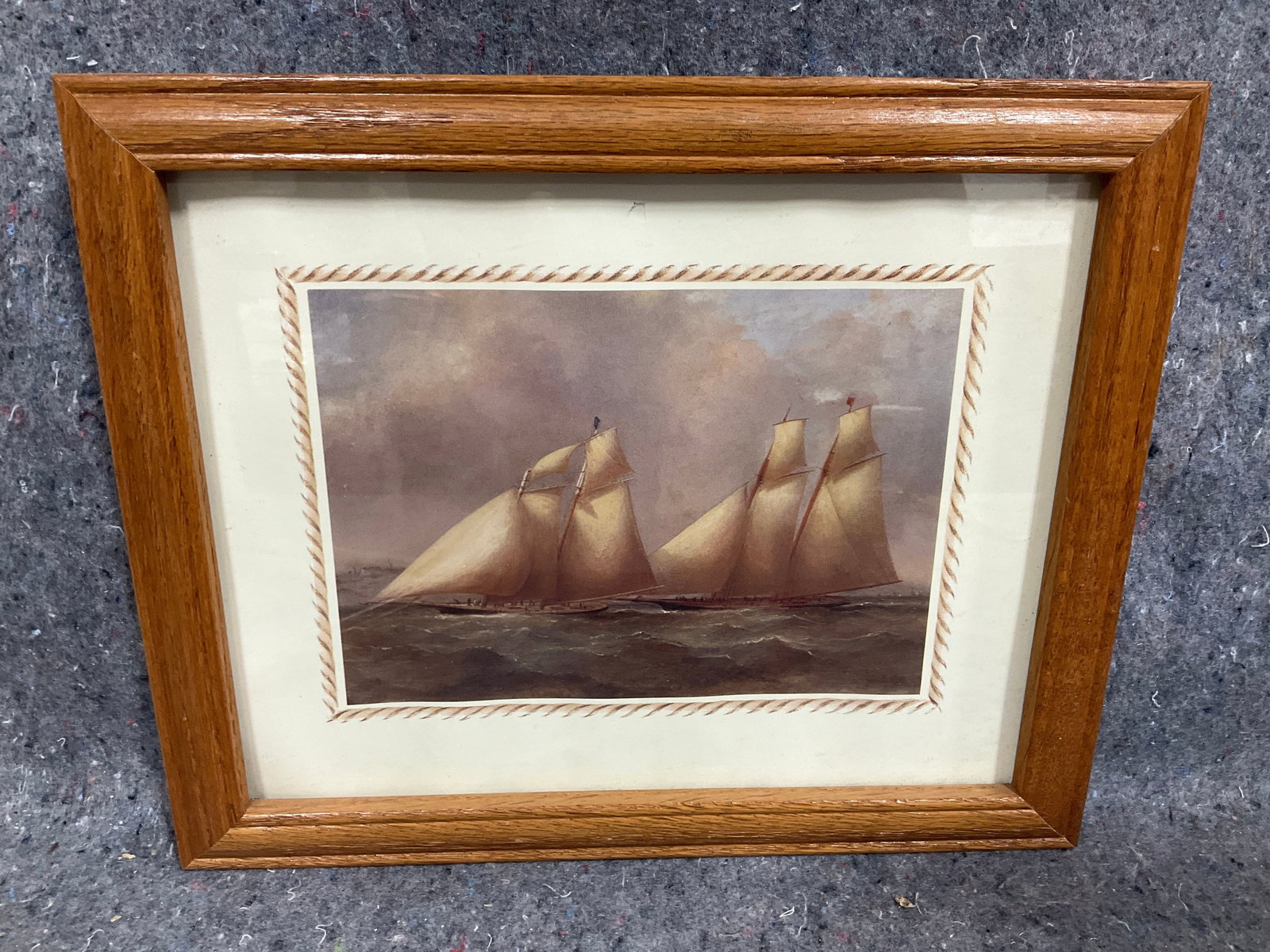 Framed Boat Artwork (9inx11in) (1 of 1)