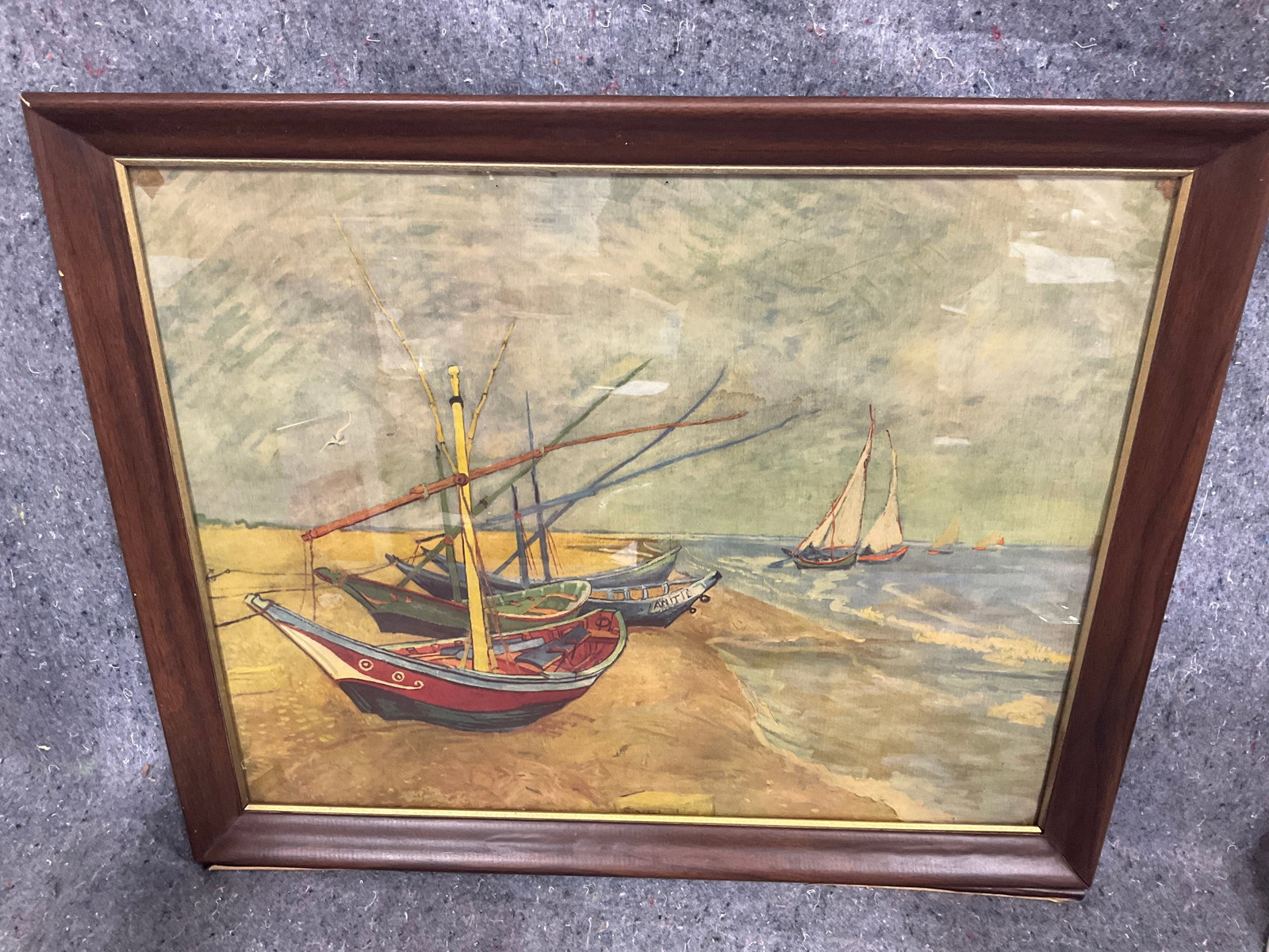 Framed Boat Artwork (18inx22in) (1 of 1)