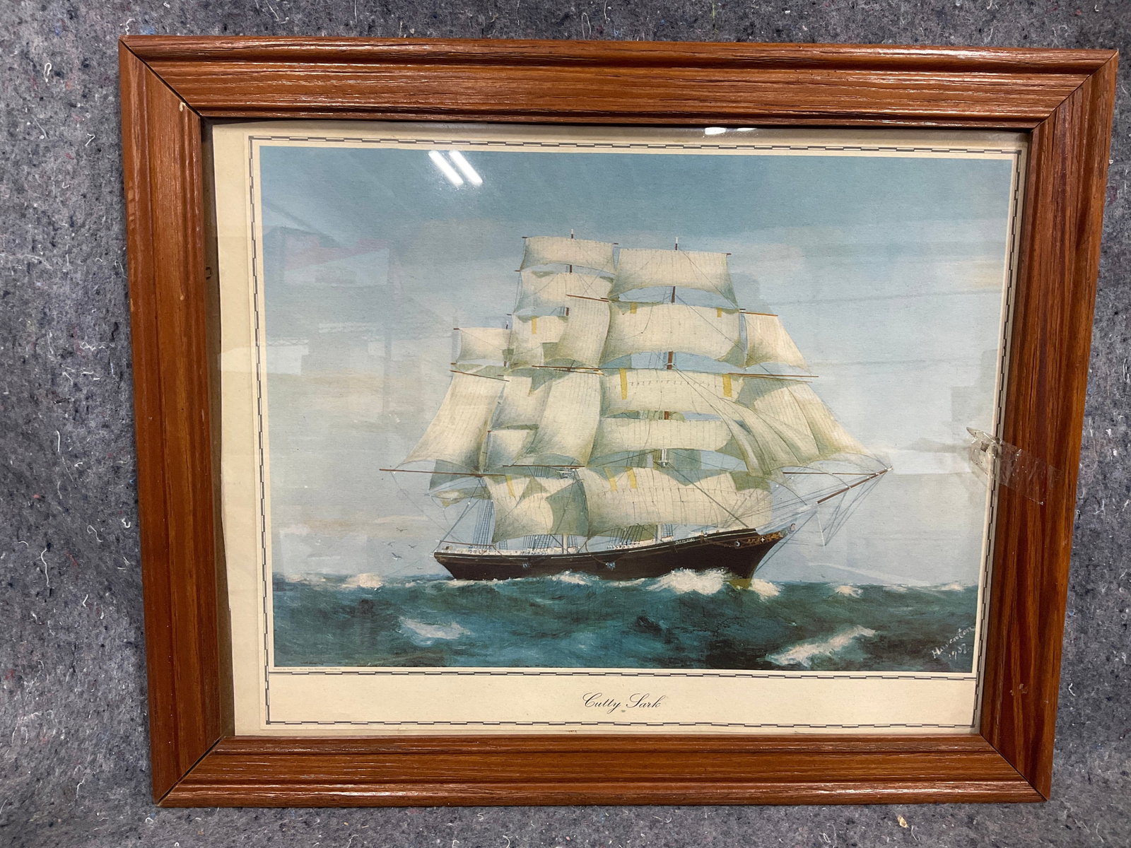 Framed Cutty Sark Art Print (13inx16in): Framed Cutty Sark Art Print (13inx16in)