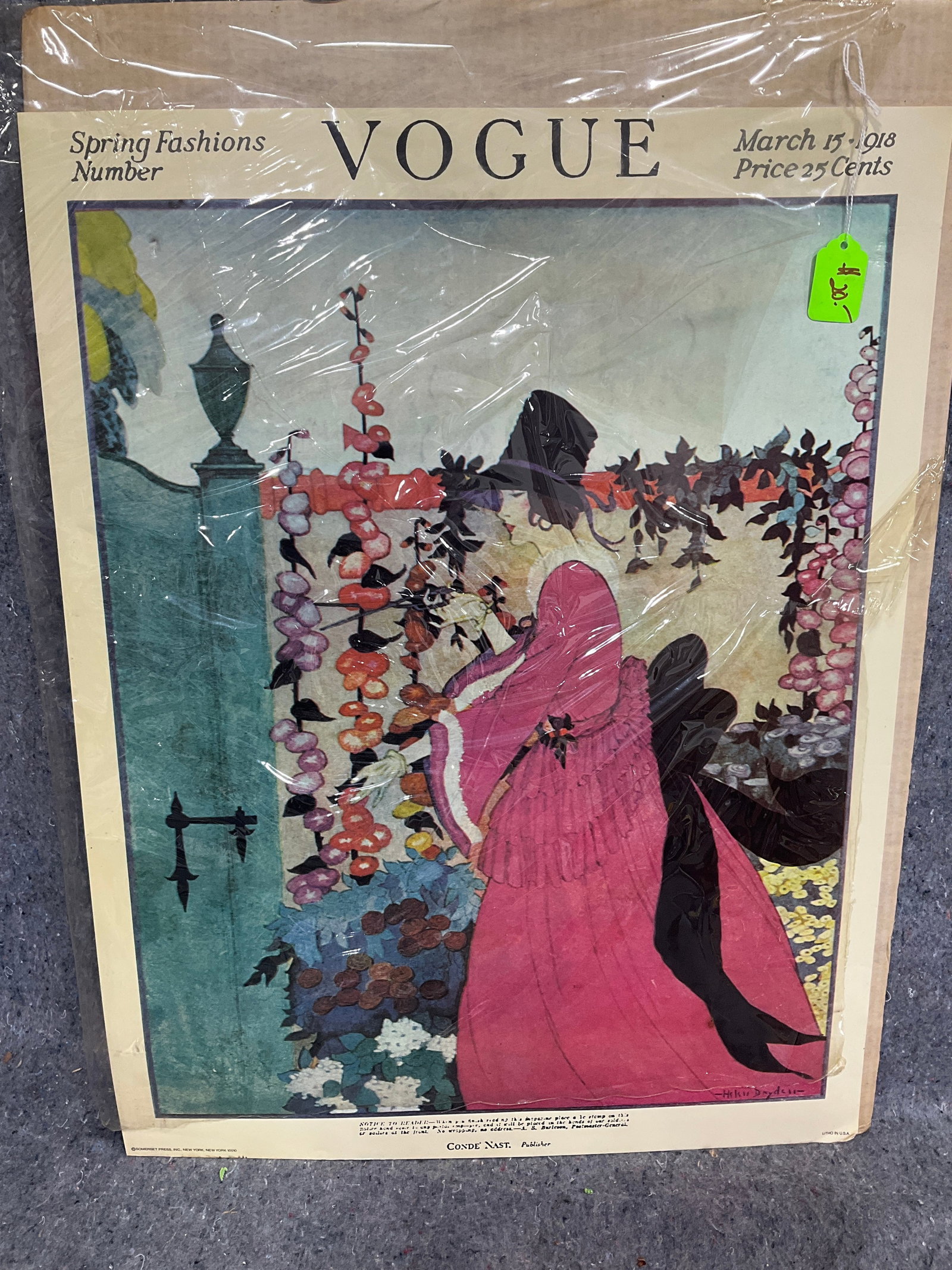 1918 Vogue Lithograph (19inx24in) (1 of 1)