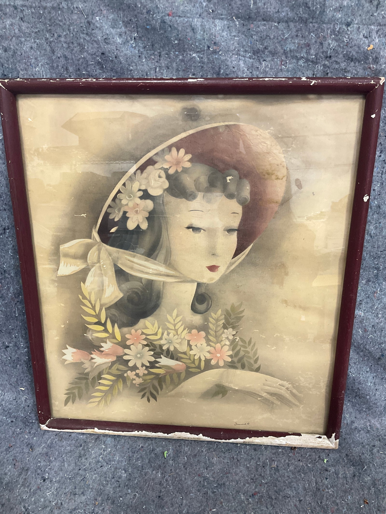 MCM Framed Print Signed Bernard(17inx19in) (1 of 1)