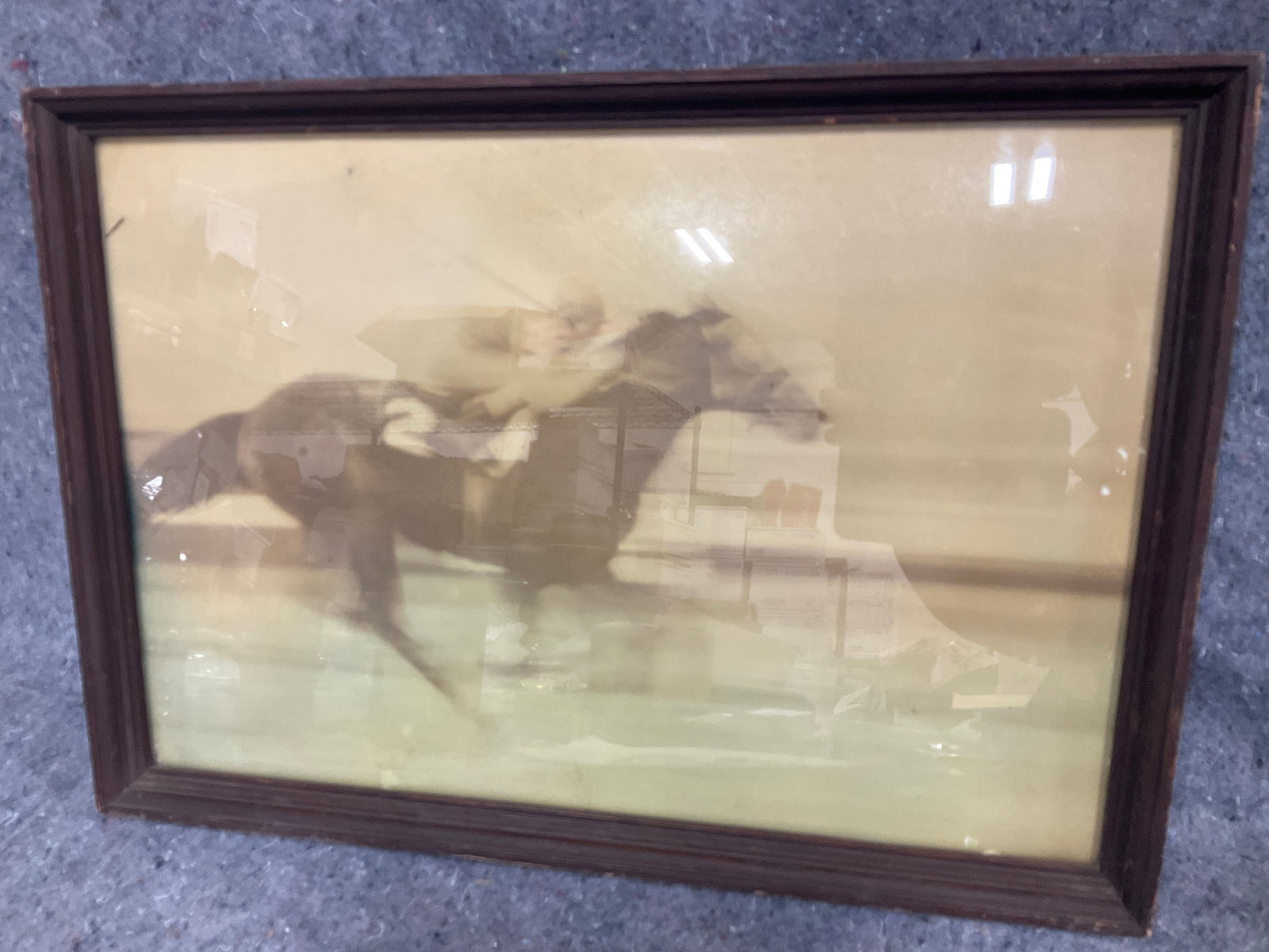 Framed Horse Racing Photographic Print (14inx20in) (1 of 1)