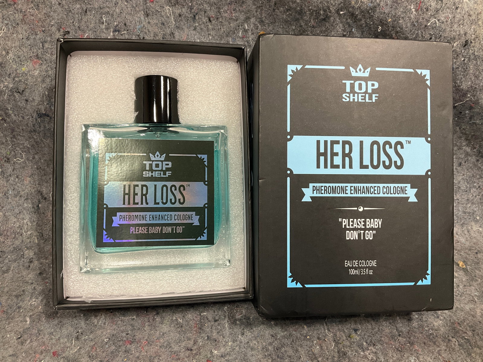 Top Shelf 'Her Loss' Cologne Spray (3.5 Fl Oz) *new in box*: Top Shelf 'Her Loss' Cologne Spray (3.5 Fl Oz) *new in box*