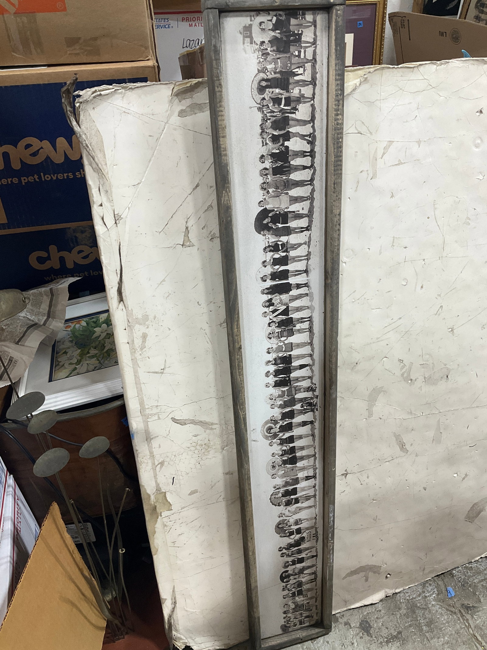 Framed Black and White Photographic Print Wall Decor (7.5inx49.5in): Framed Black and White Photographic Print Wall Decor (7.5inx49.5in)