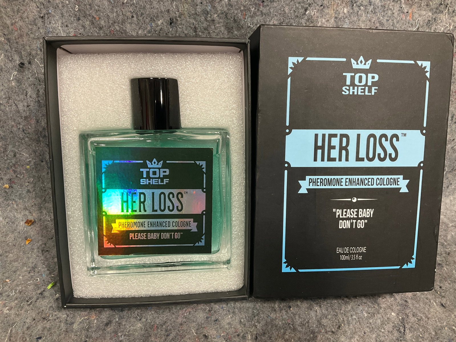 Top Shelf 'Her Loss' Cologne Spray (3.5 Fl Oz) *new in box*: Top Shelf 'Her Loss' Cologne Spray (3.5 Fl Oz) *new in box*