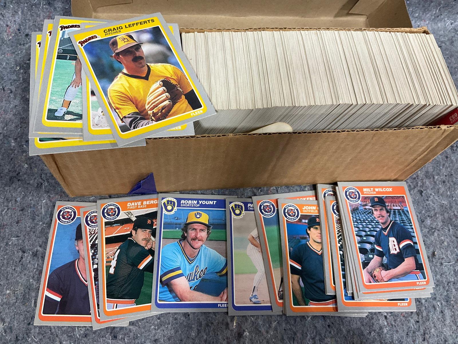 Various 1985 Fleer Baseball Cards: Various 1985 Fleer Baseball Cards