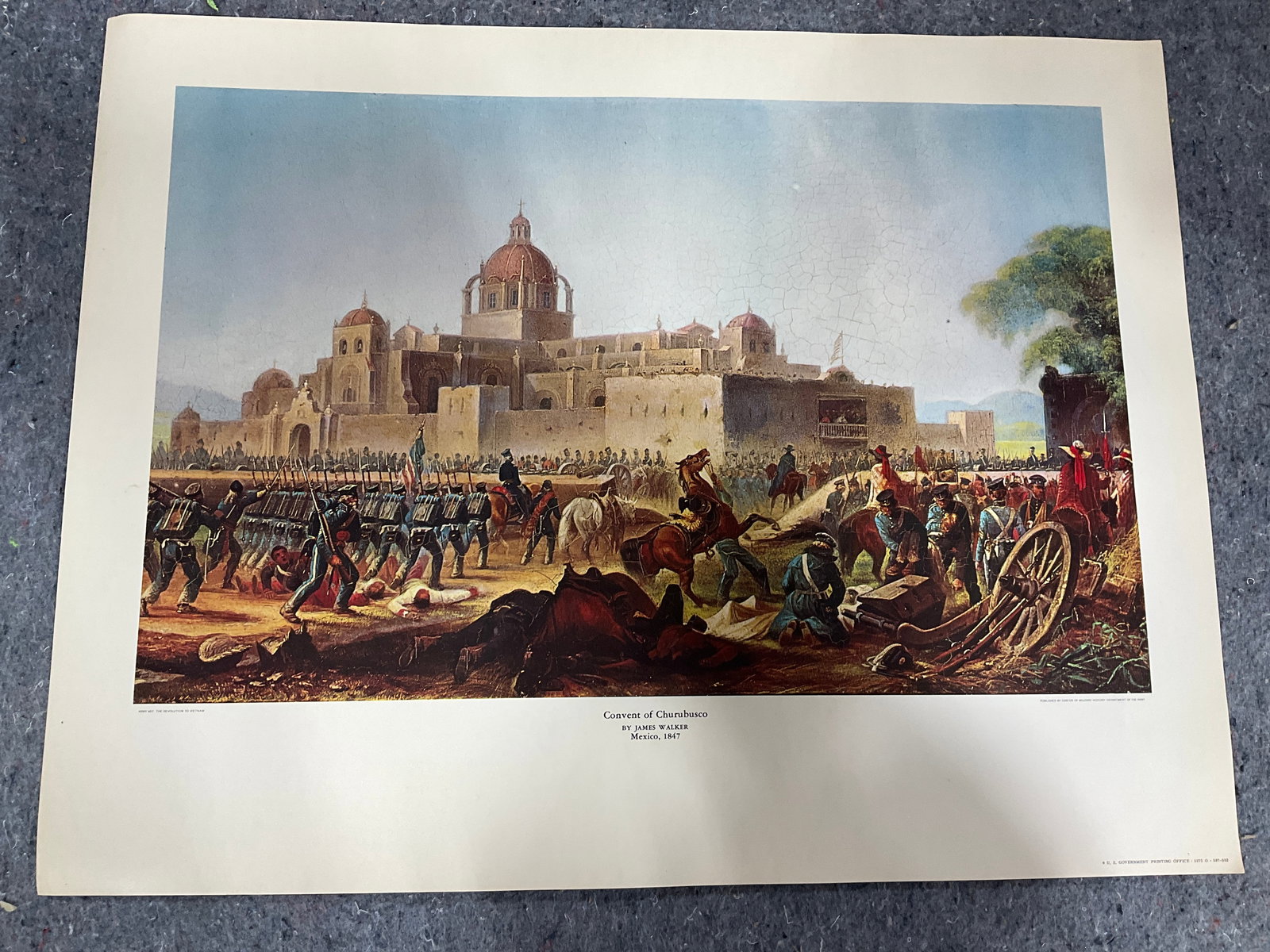 Convent of Churubusco print by James Walker(17inx22in) (1 of 1)
