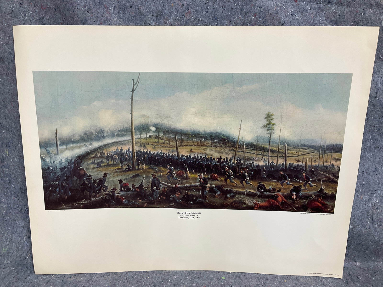 Battle of Chickamauga print by James Walker(17inx22in) (1 of 1)