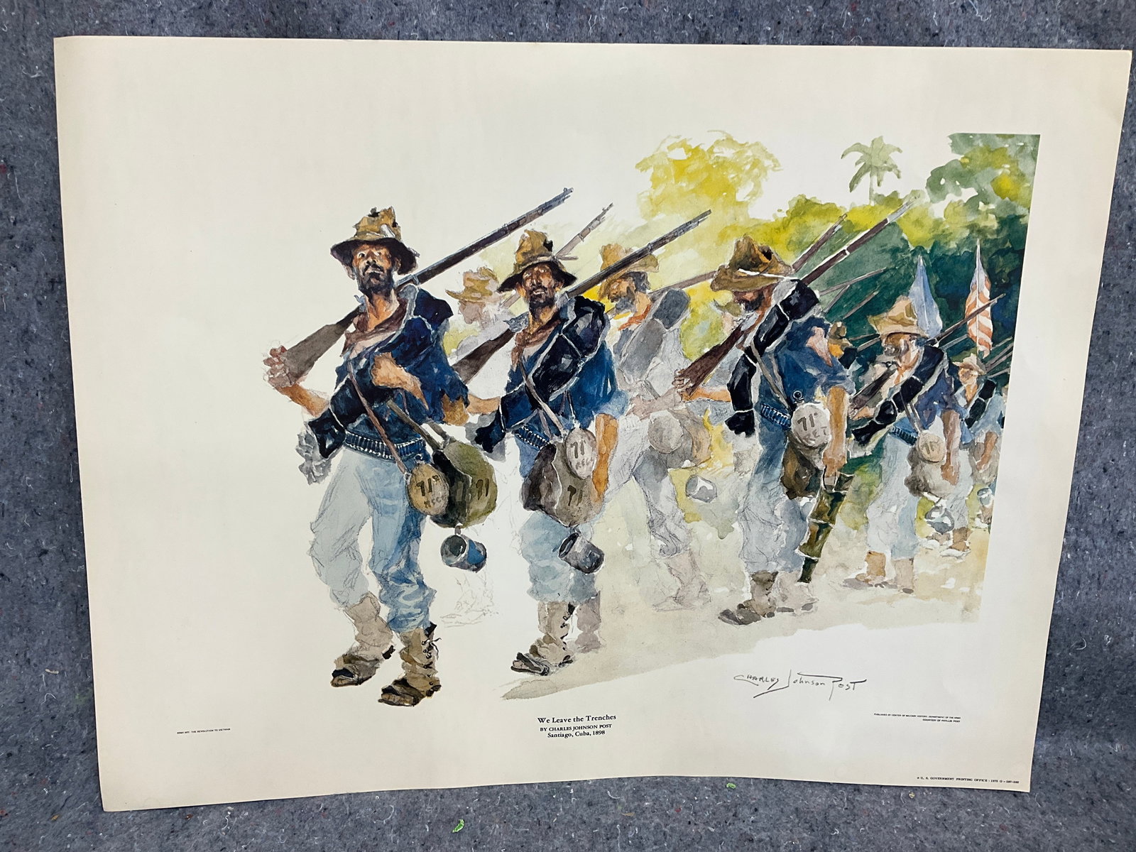 We Leave the Trenches signed print by Charles Johnson Post(17inx22in) (1 of 1)