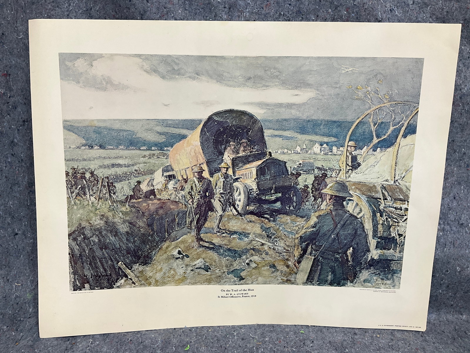 On the Trail of the Hun signed print by W.A. Aylward(17inx22in) (1 of 1)