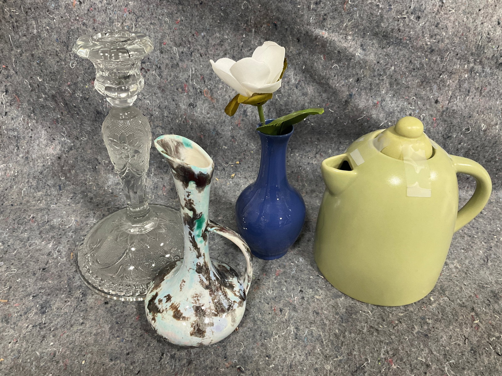 Art Pottery Pitcher, Glass Candle Holder, Teapot, and more (Tallest - 8.5in) (1 of 1)