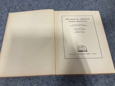 The Book of American Negro Spirituals hardcover book