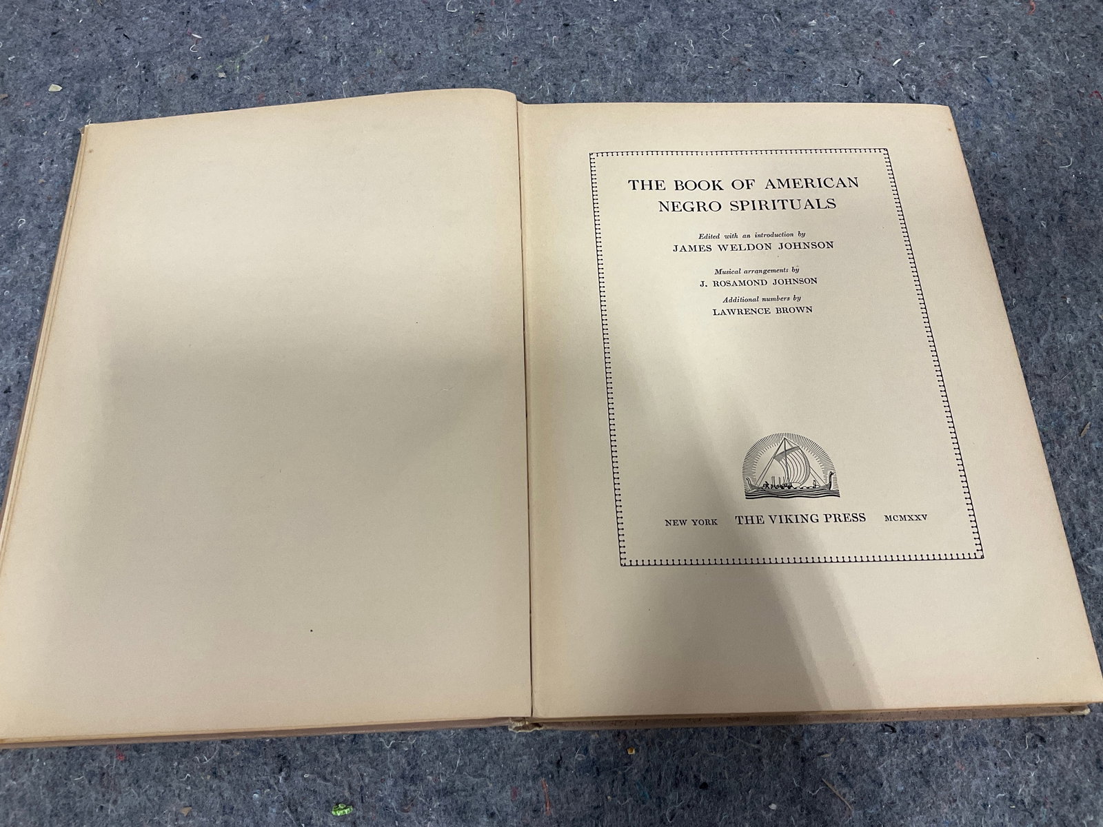 The Book of American Negro Spirituals hardcover book (1 of 1)