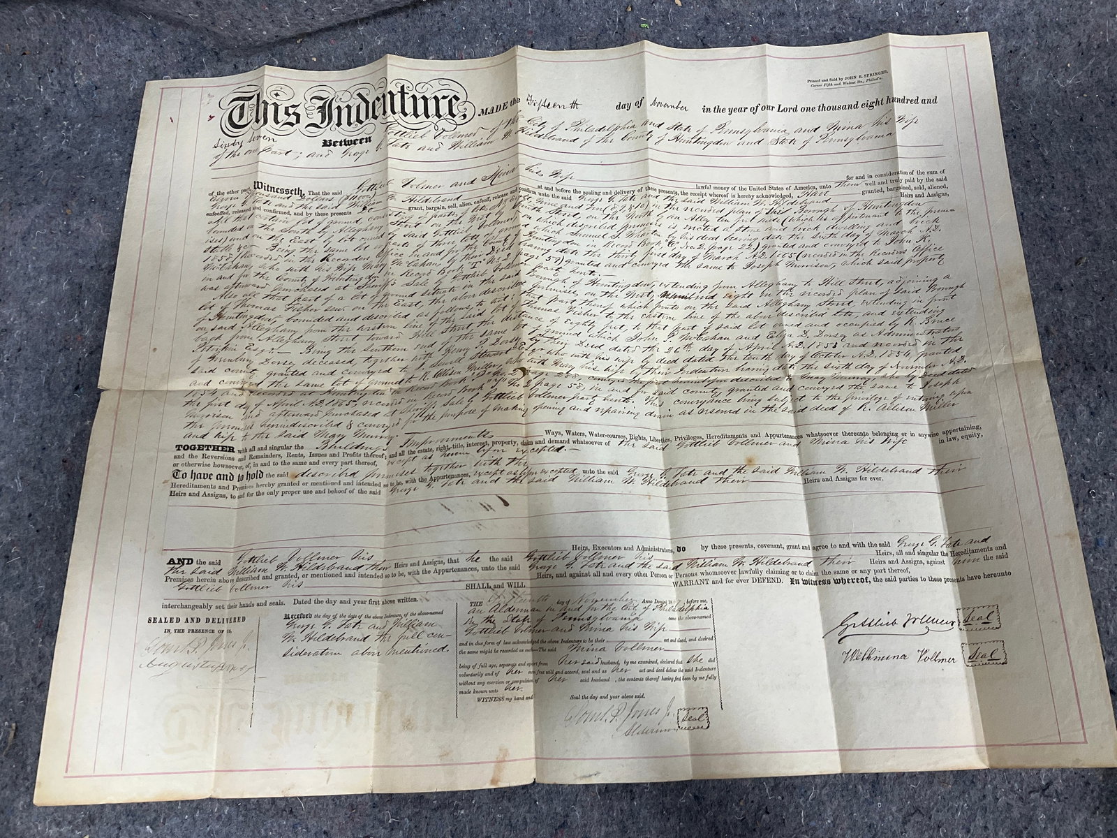 19th century deed (1 of 1)
