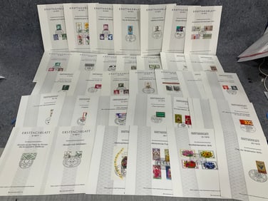 Vintage german philatelic stamp lot