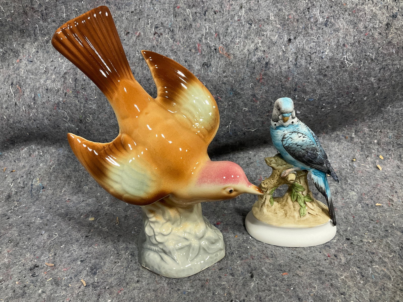 Ceramic bird statues(Lefton and more-tallest 8in) (1 of 1)