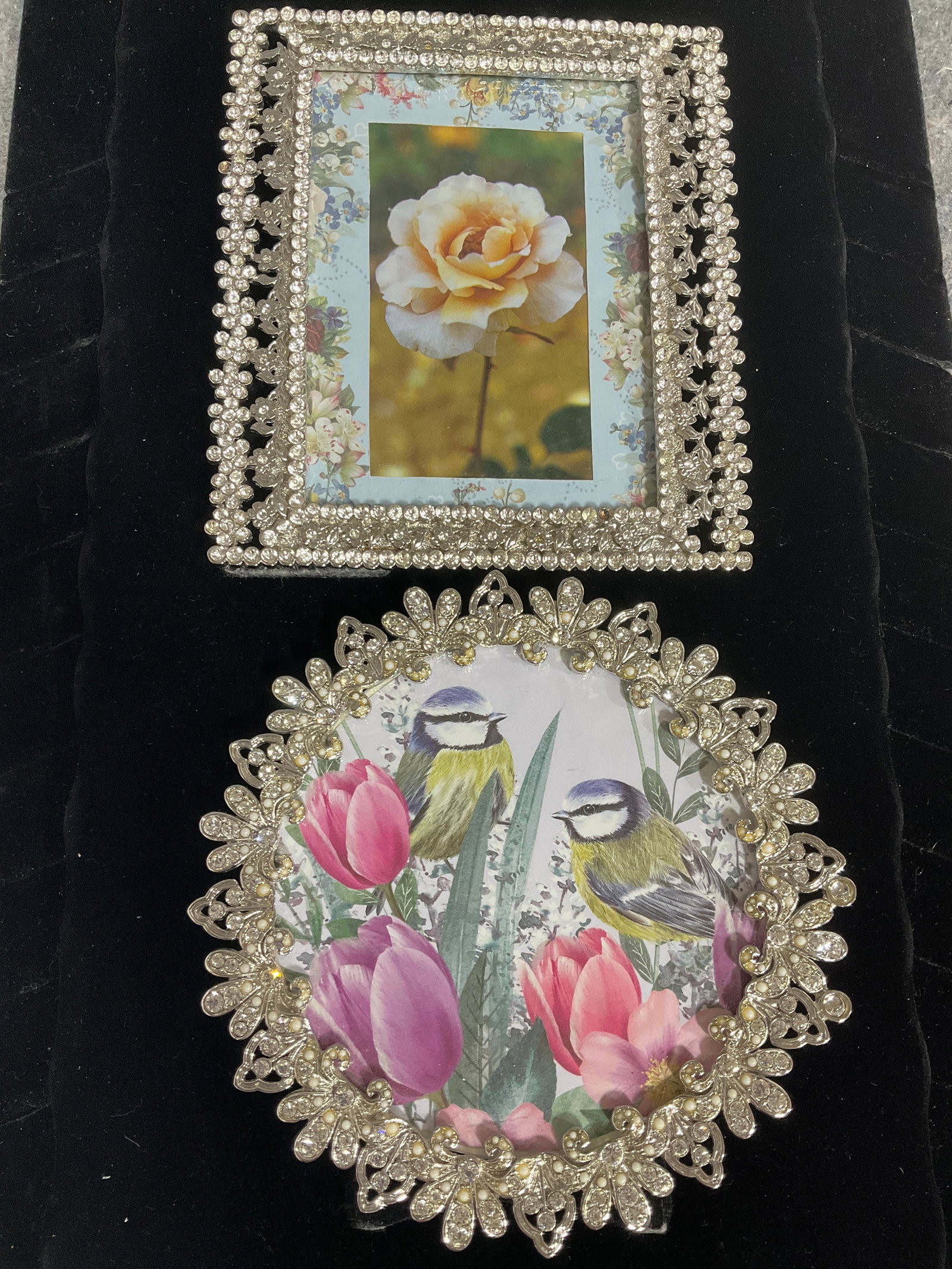 Rhinestone picture frames(largest 5inx5.5in) (1 of 1)