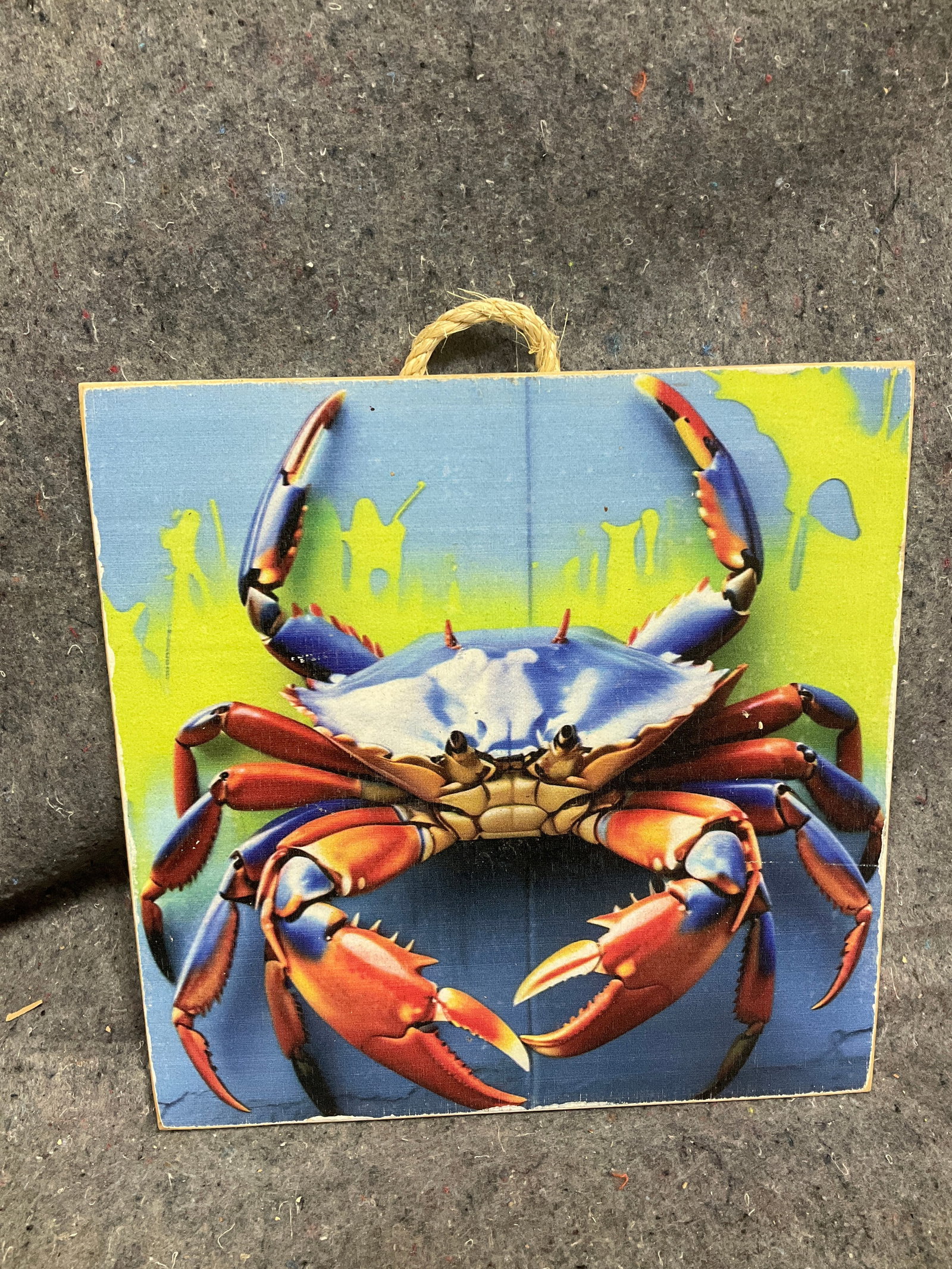 Wooden crab wall decor(12inx12in) (1 of 1)