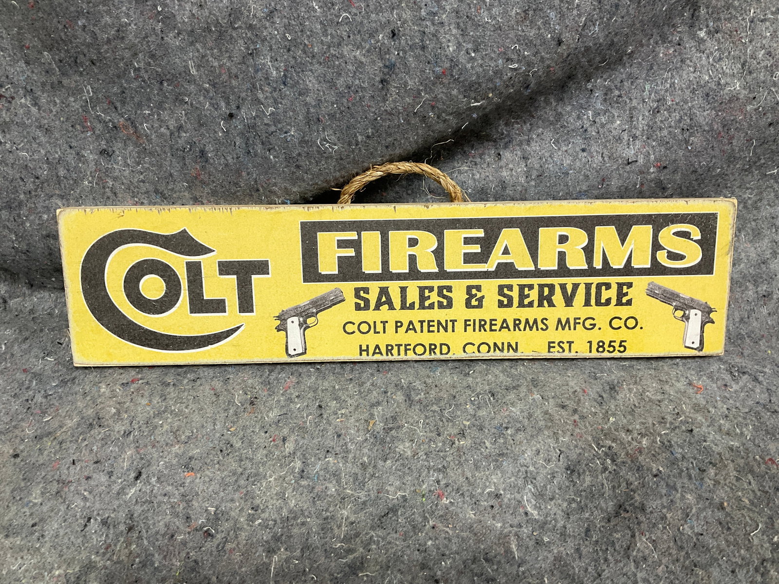 Colt firearms wooden wall decor(4inx16in): Colt firearms wooden wall decor(4inx16in)