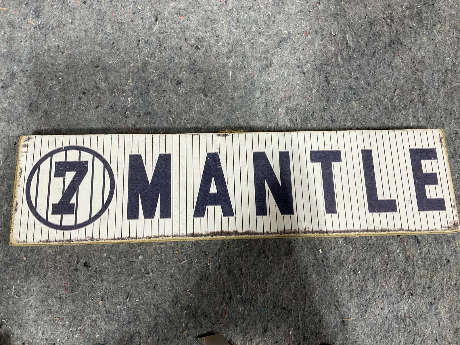 Mickey Mantle wooden wall decor(4inx16in) (1 of 1)