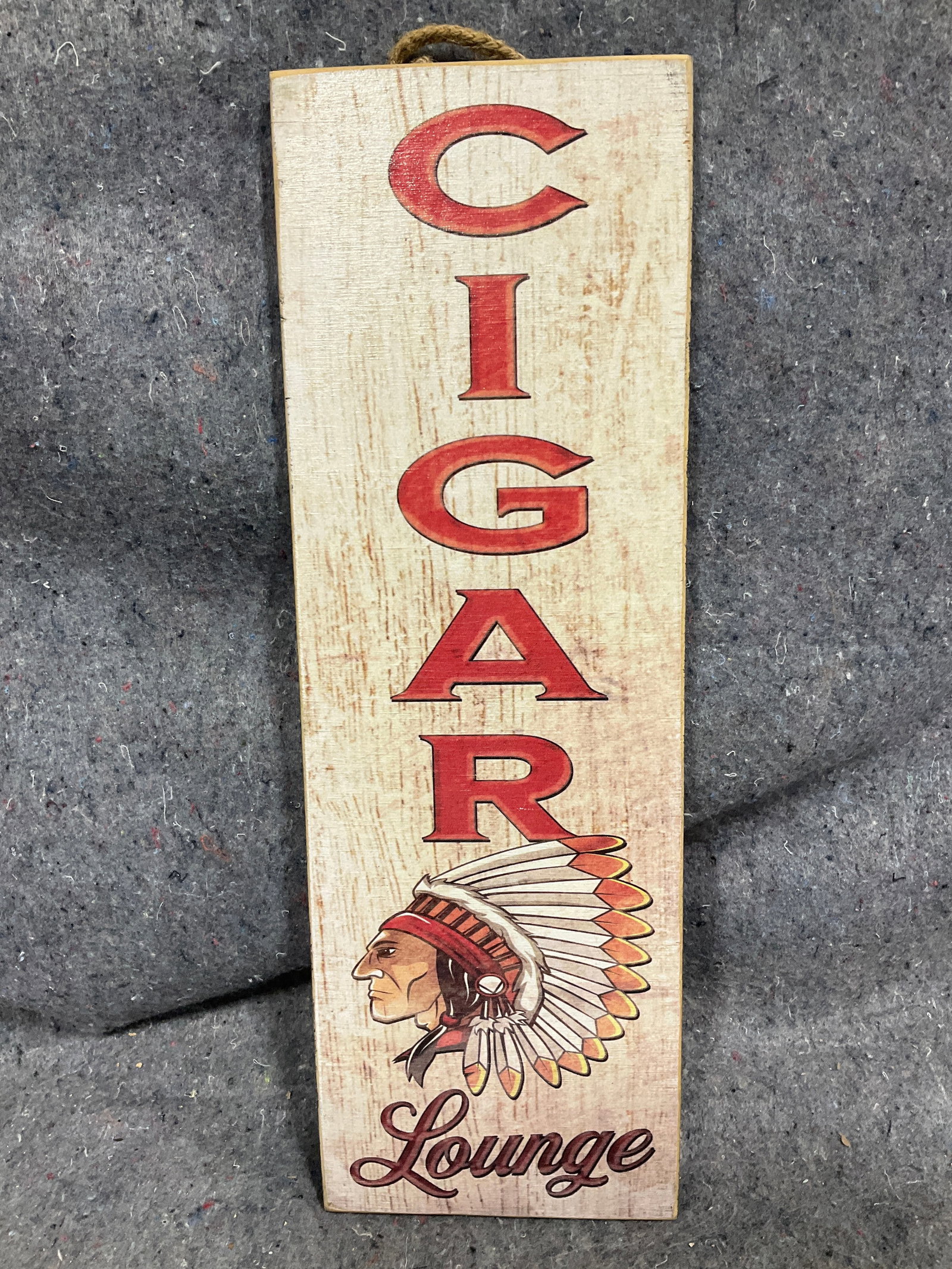 Wooden cigar lounge sign(6inx18in) (1 of 1)
