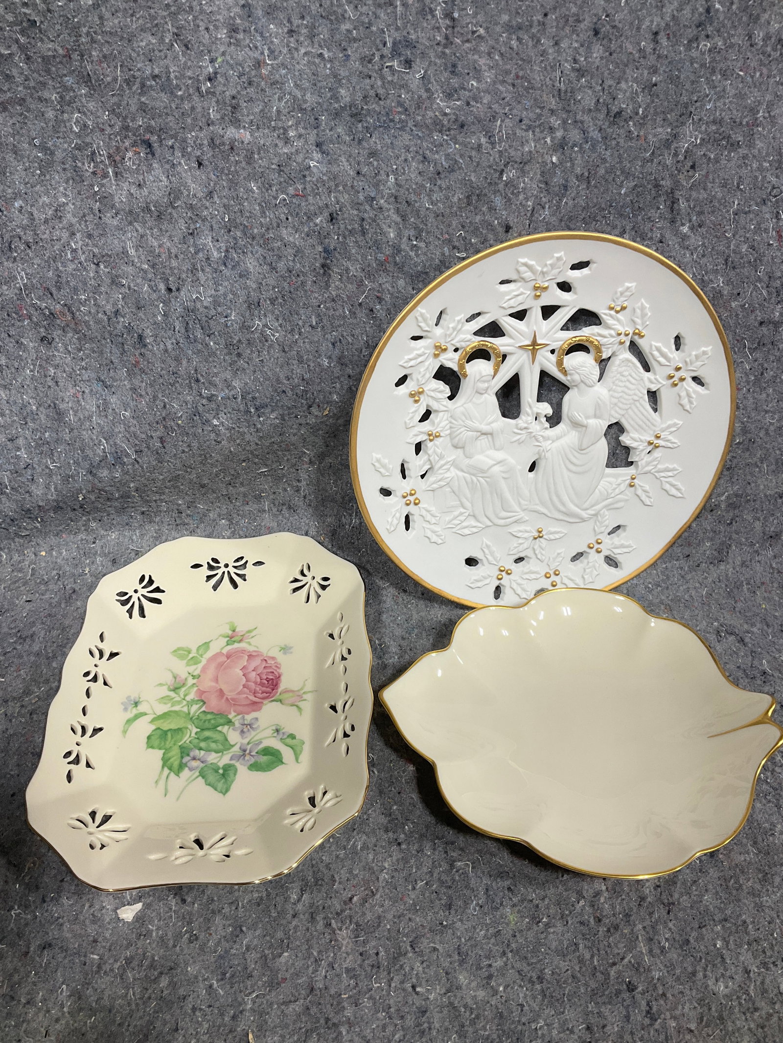 Lenox nativity decorative dish(9in long) and other Lenox dishes (1 of 1)