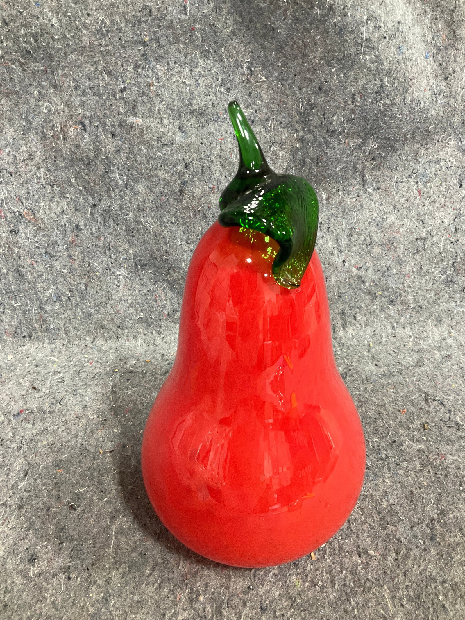 Hand blown Murano style fruit sculpture(10in tall): Hand blown Murano style fruit sculpture(10in tall)