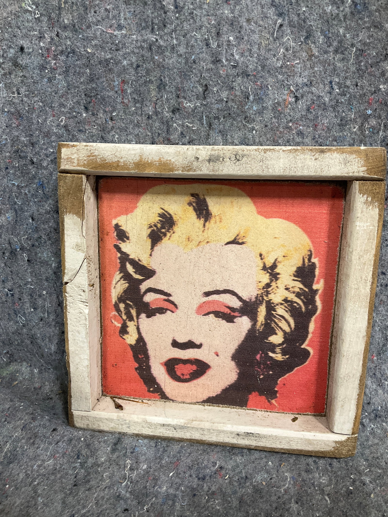 Marilyn Monroe framed wooden wall decor(7.5inx7.5in): Marilyn Monroe framed wooden wall decor(7.5inx7.5in)