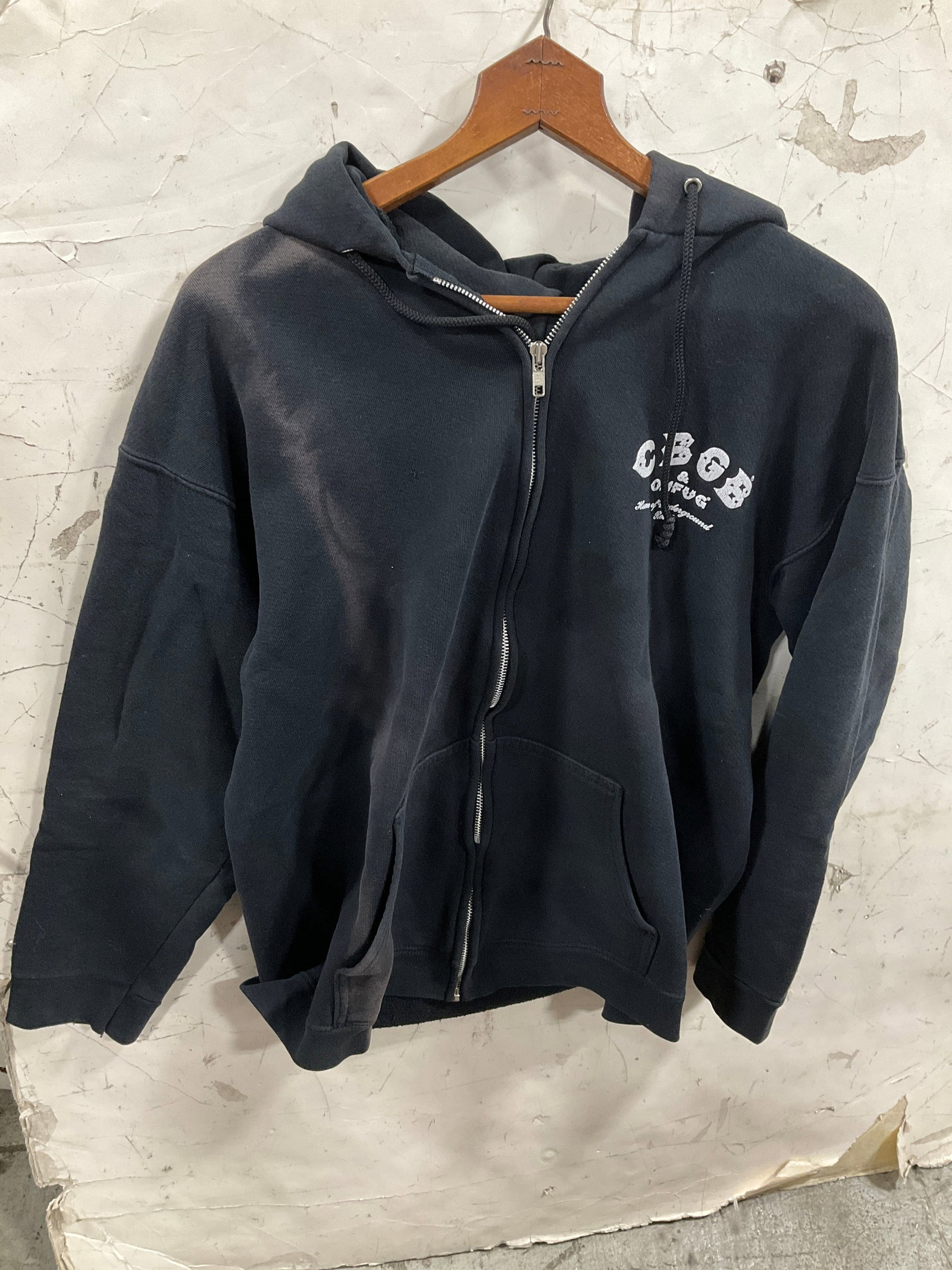 CBGB original zip up hoodie(L): CBGB original zip up hoodie(L)