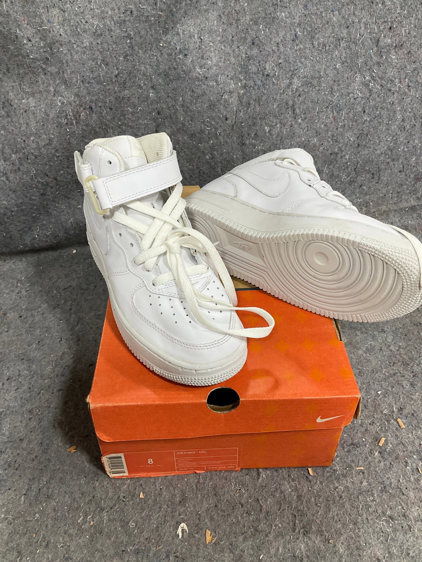 Nike Air Force 1 Mid Sneakers - White (Size: 8) (1 of 1)