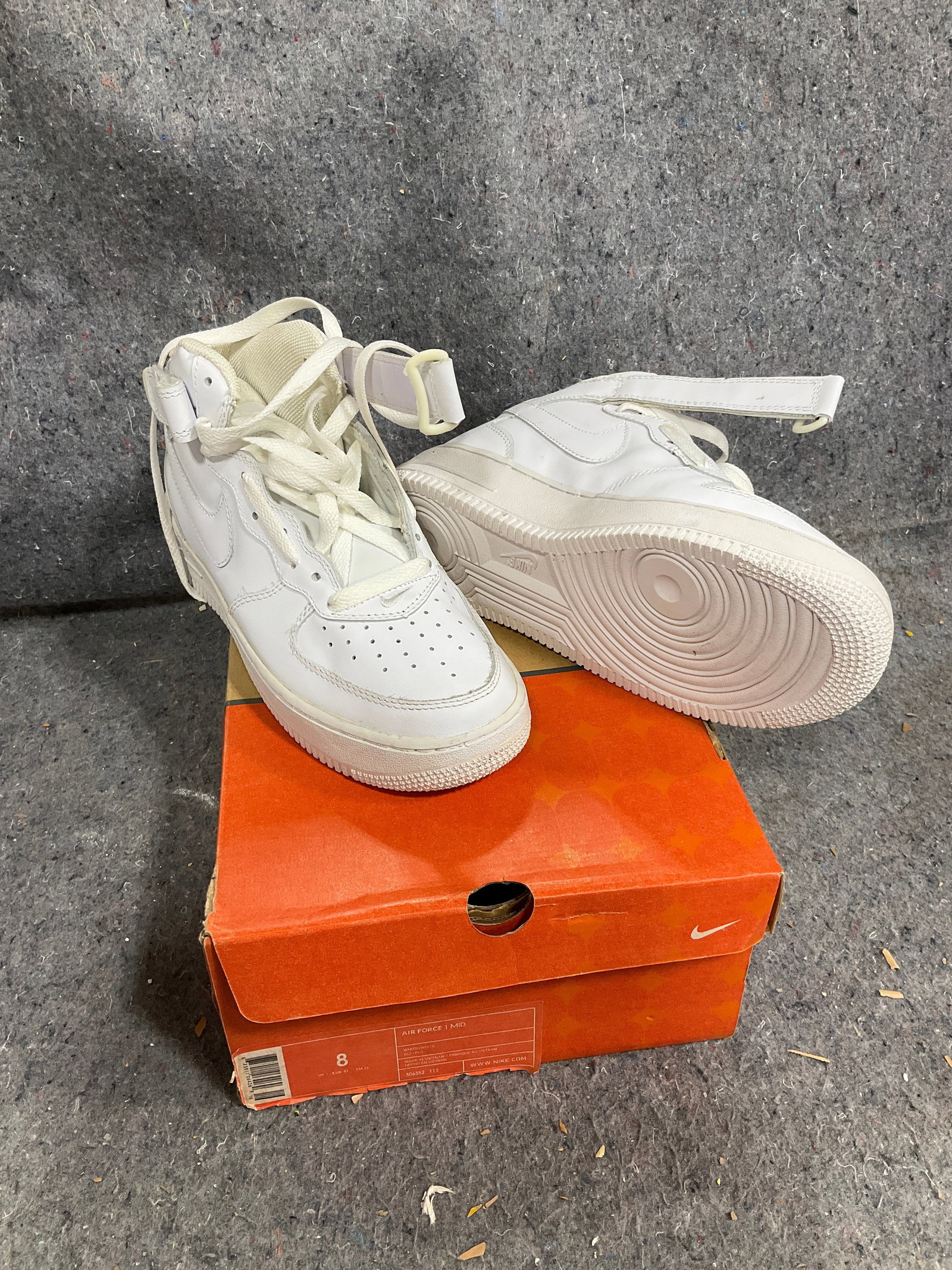 Nike Air Force 1 Mid Sneakers - White (Size: 8) (1 of 1)