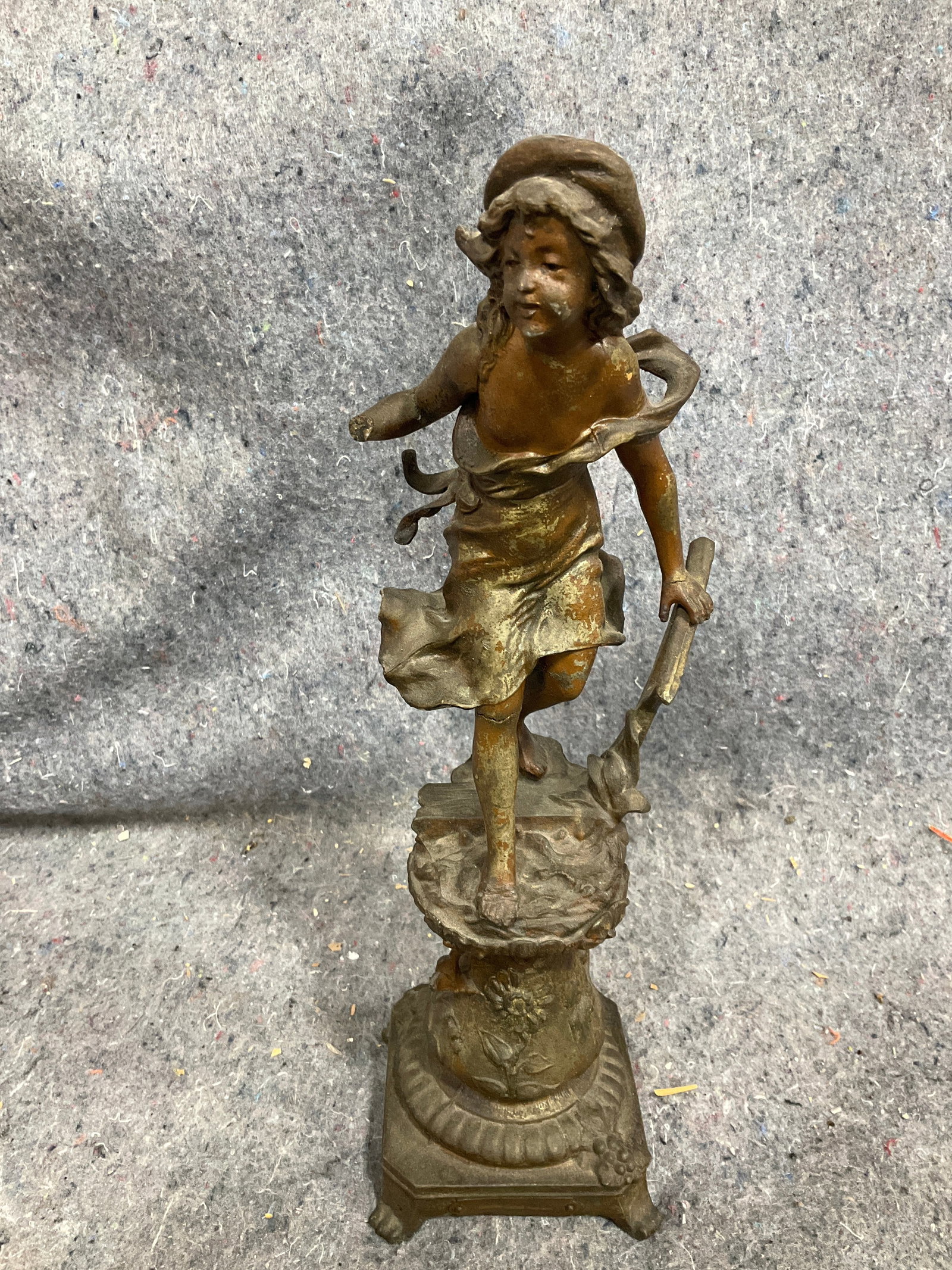 Vintage figural sculpture(13.5in tall-arm broken) (1 of 1)