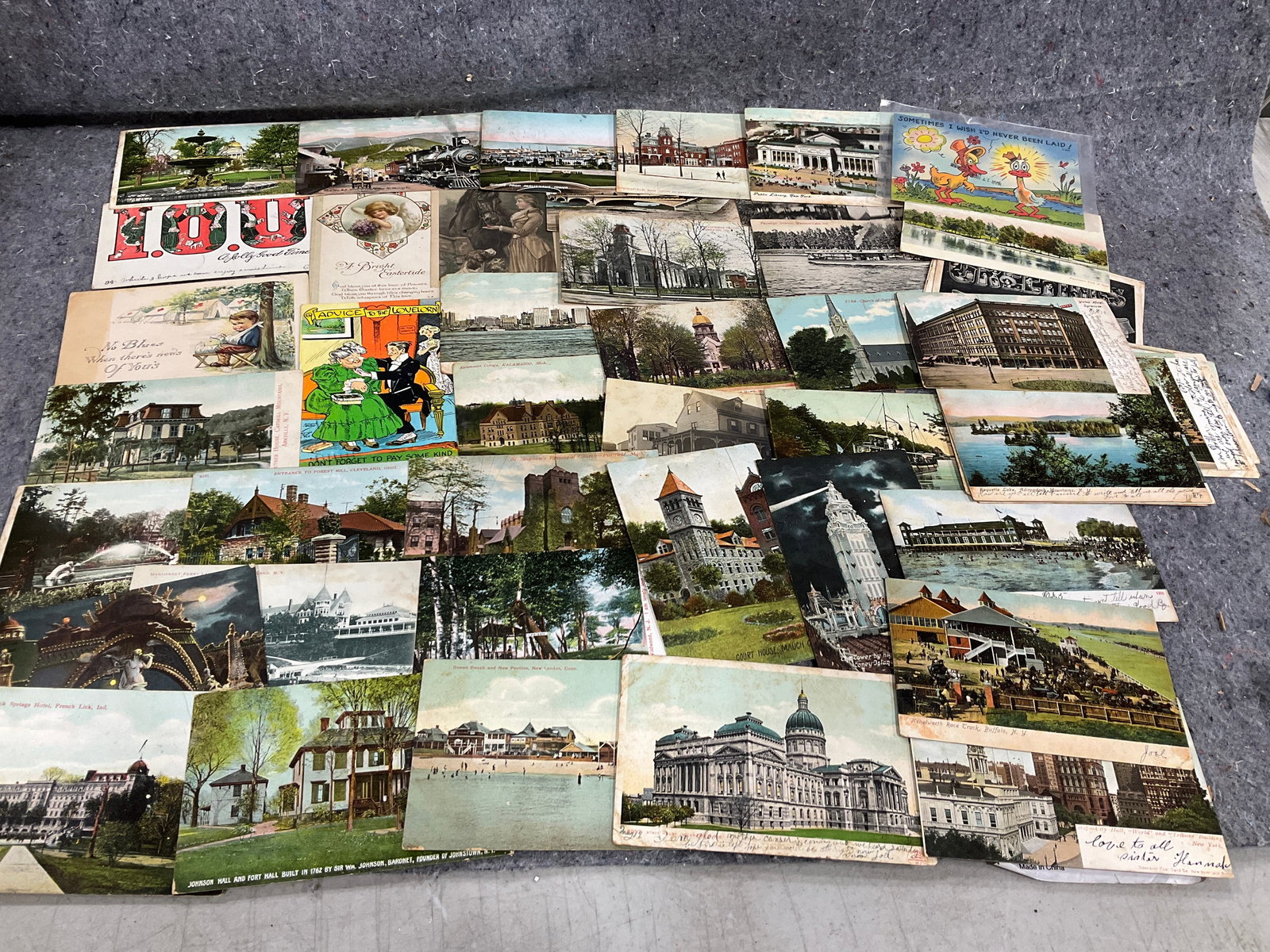 Early 1900s travel postcards with post marks (1 of 1)