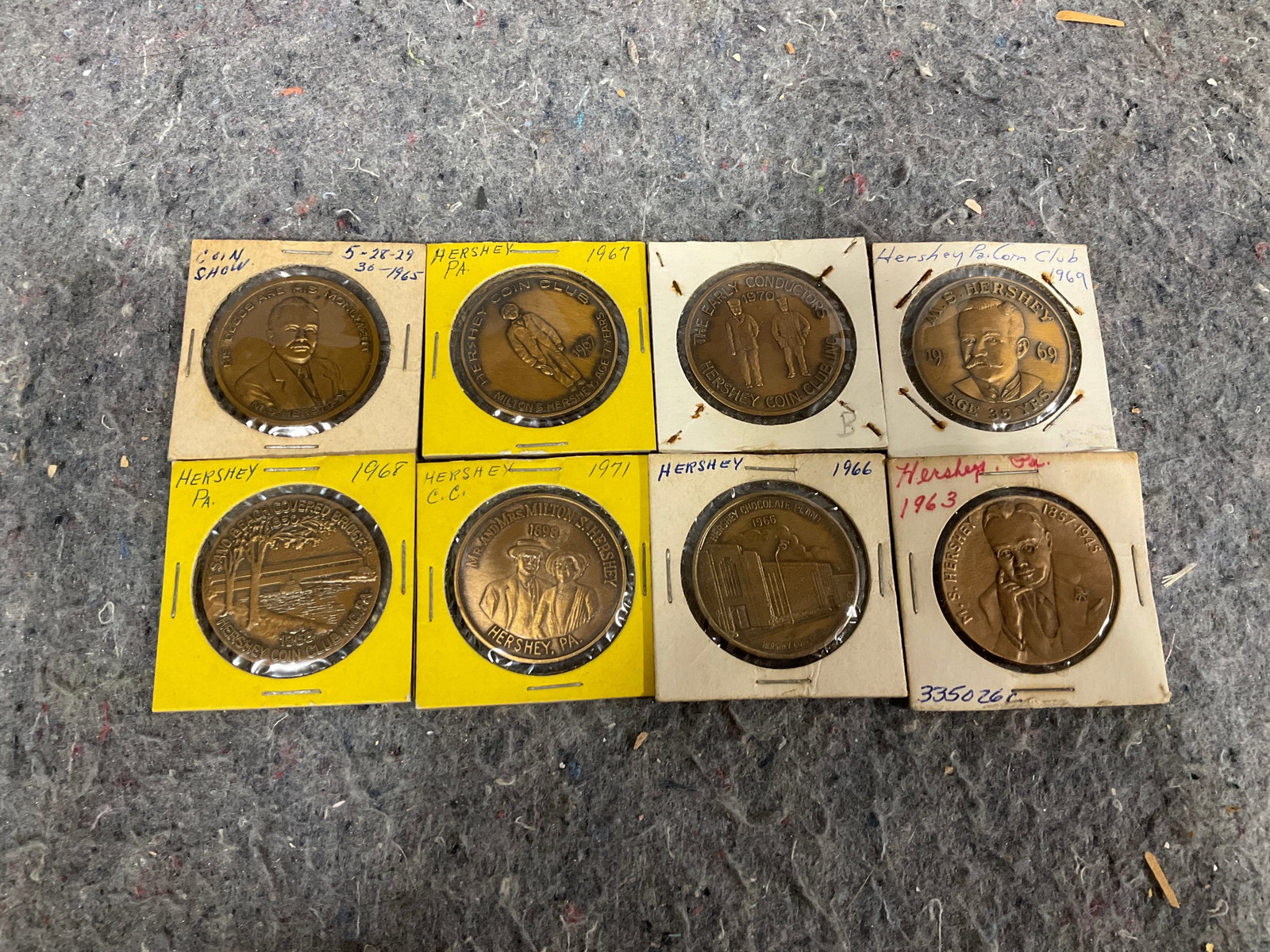 Collection of Hershey Pennsylvania commemorative tokens and medals (1 of 1)