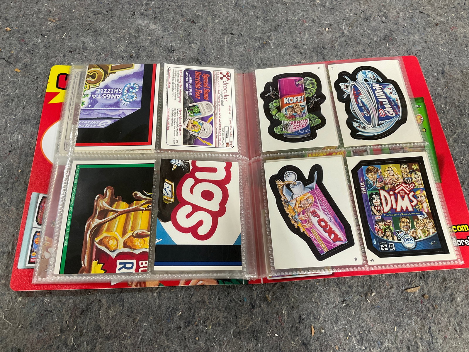 Wacky Packages album(some missing): Wacky Packages album(some missing)