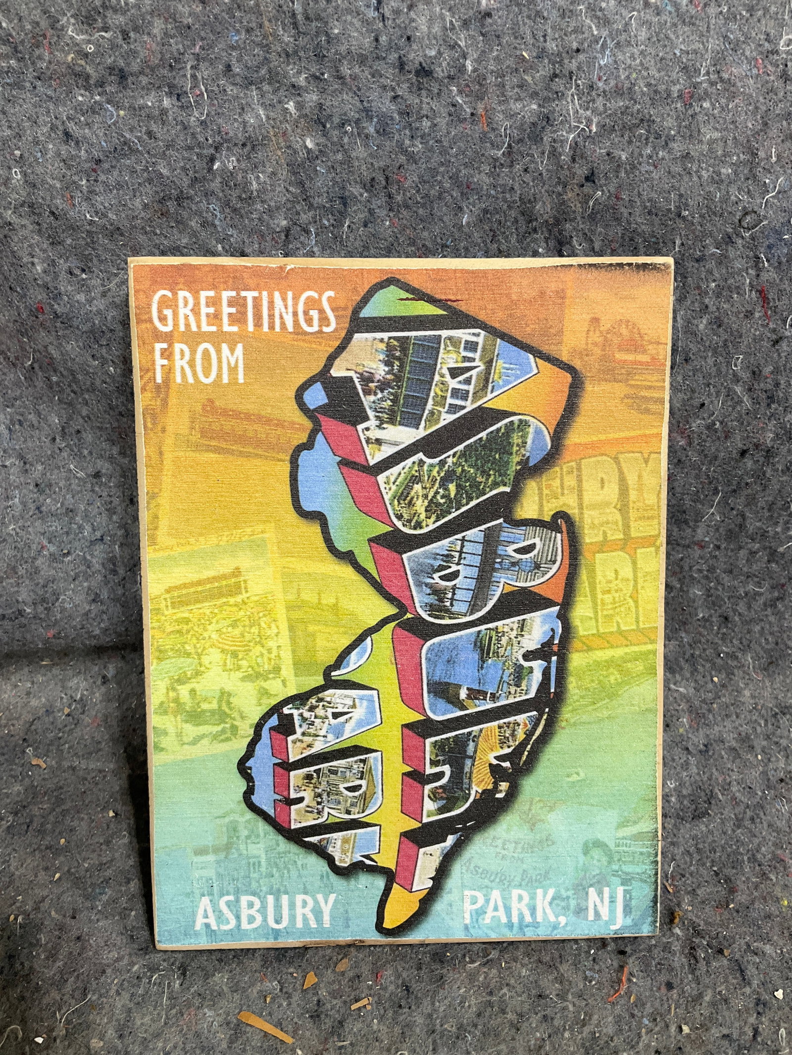 Asbury Park NJ wooden wall decor(6inx8in): Asbury Park NJ wooden wall decor(6inx8in)