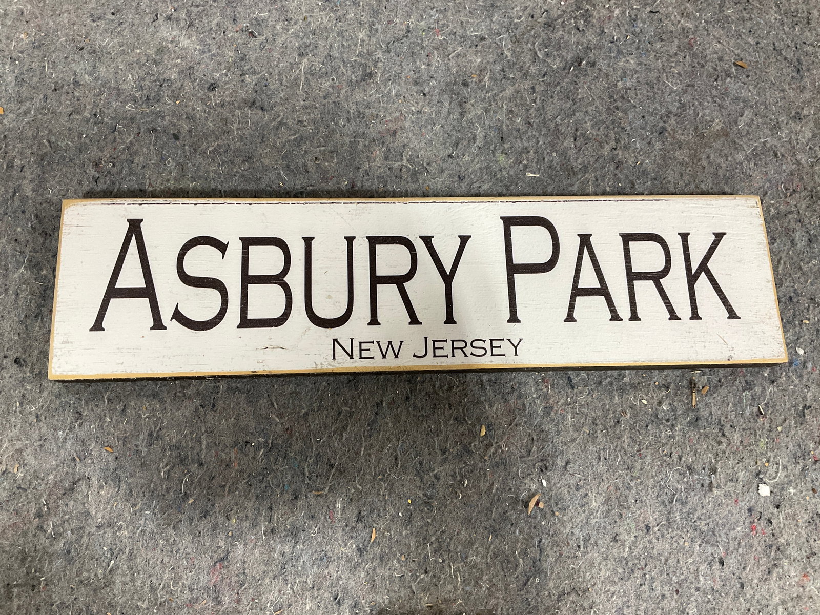 Asbury Park New Jersey wooden wall decor(4inx16in): Asbury Park New Jersey wooden wall decor(4inx16in)