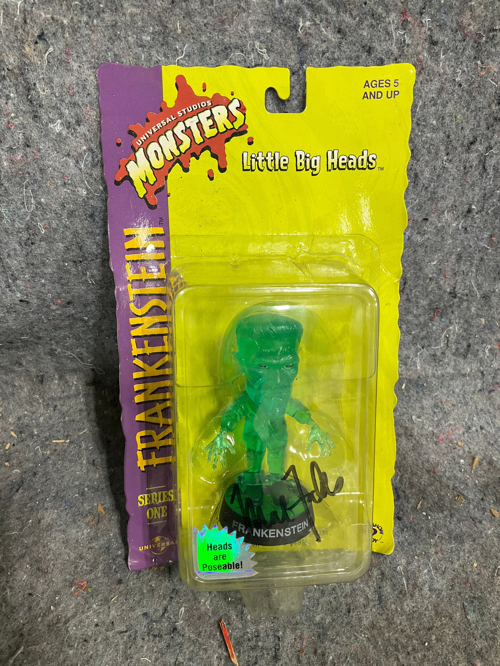 Monsters Frankenstein Collectible Figure - Little Big Heads Signed Matt Folks *new in box*: Monsters Frankenstein Collectible Figure - Little Big Heads Signed Matt Folks *new in box*