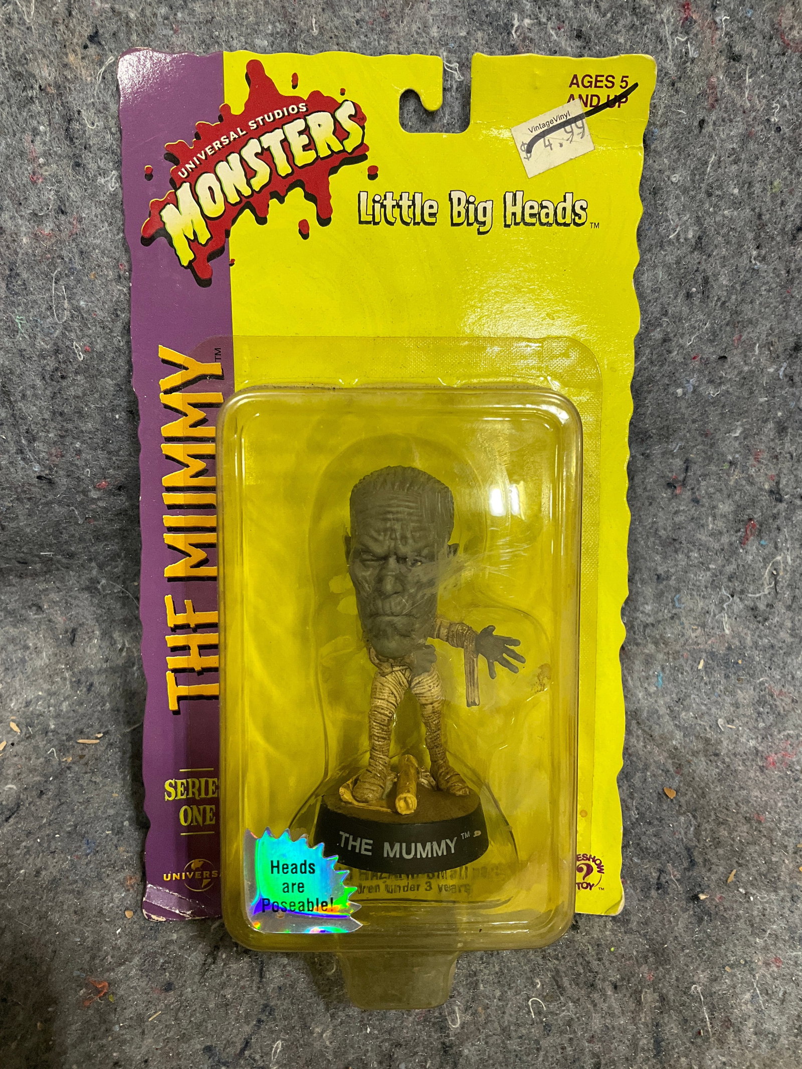 Monsters The Mummy Collectible Figure - Little Big Heads *new in box*: Monsters The Mummy Collectible Figure - Little Big Heads *new in box*