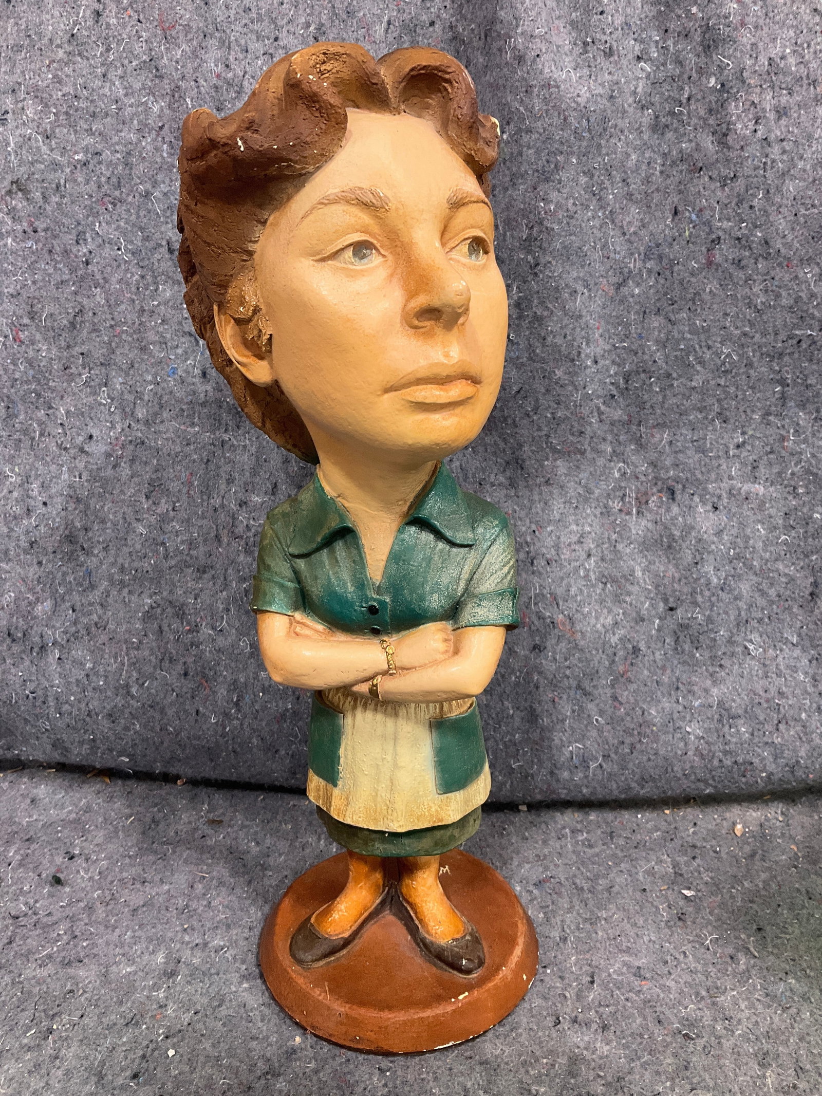 Vintage Chalkware Statue of Alice Kramden - The Honeymooners (17in Tall) (1 of 1)