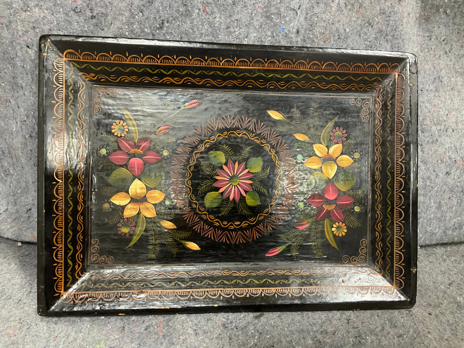Decorative Floral Serving Tray (1 of 1)