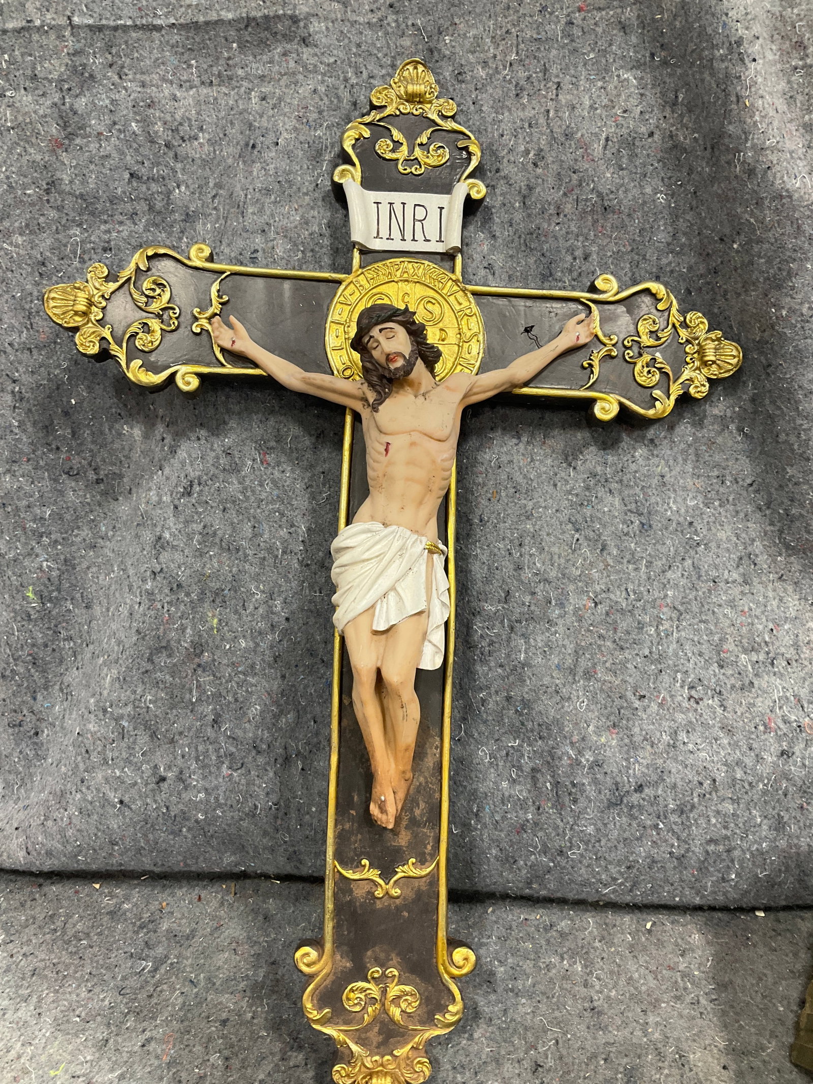 Wall-Mounted Resin Jesus Decor (15inx23in) (1 of 1)