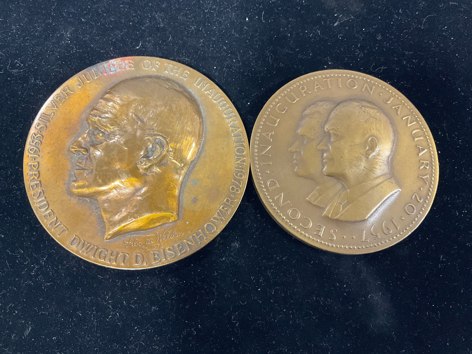 Bronze Eisenhower Inauguration Medallion: Bronze Eisenhower Inauguration Medallion