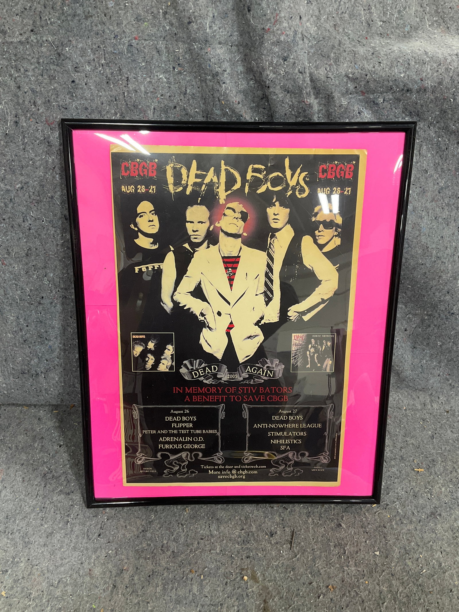 Framed Dead Boys CBGB print (1 of 1)