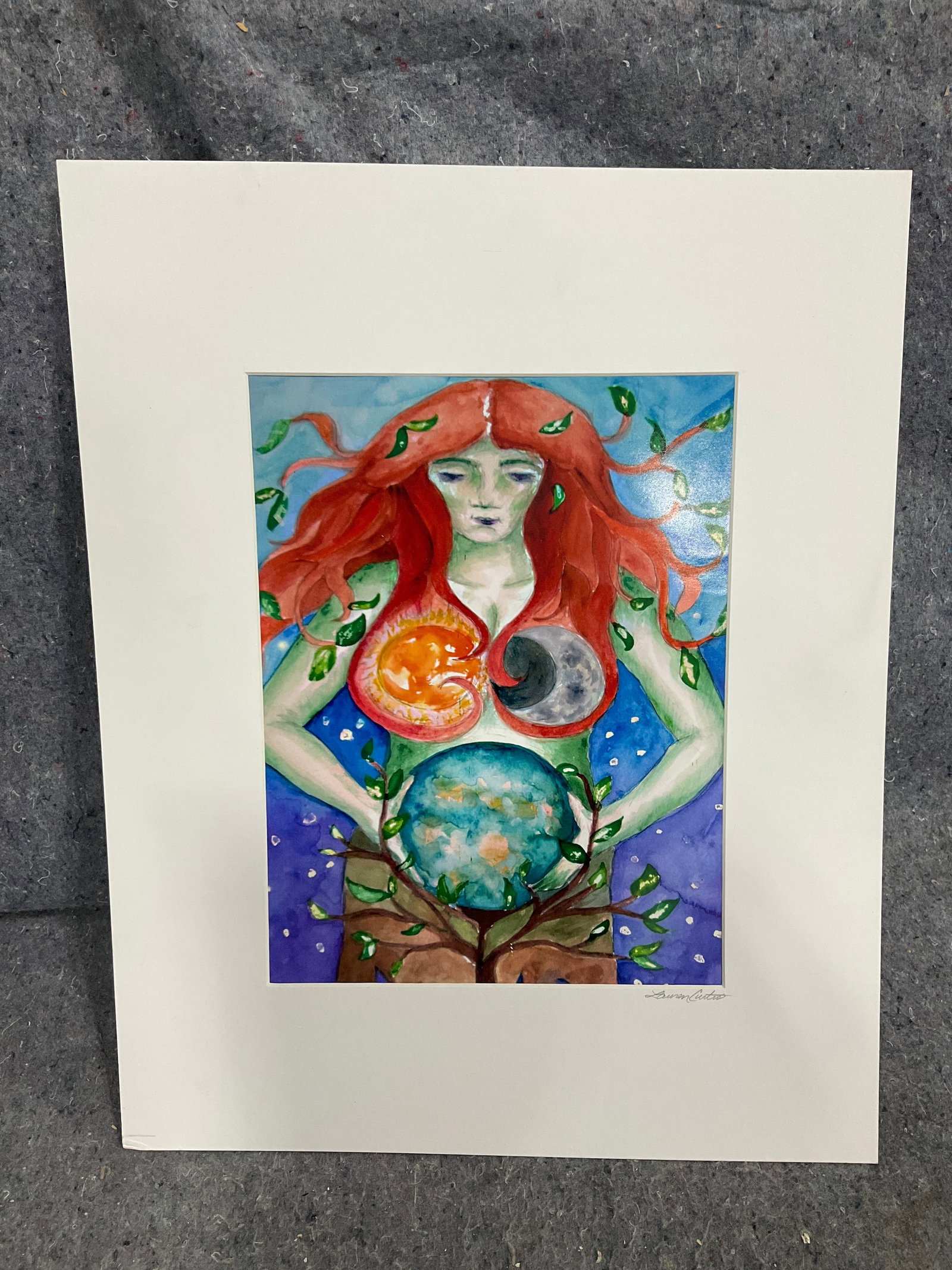Mother Earth signed artwork(16inx20in) (1 of 1)