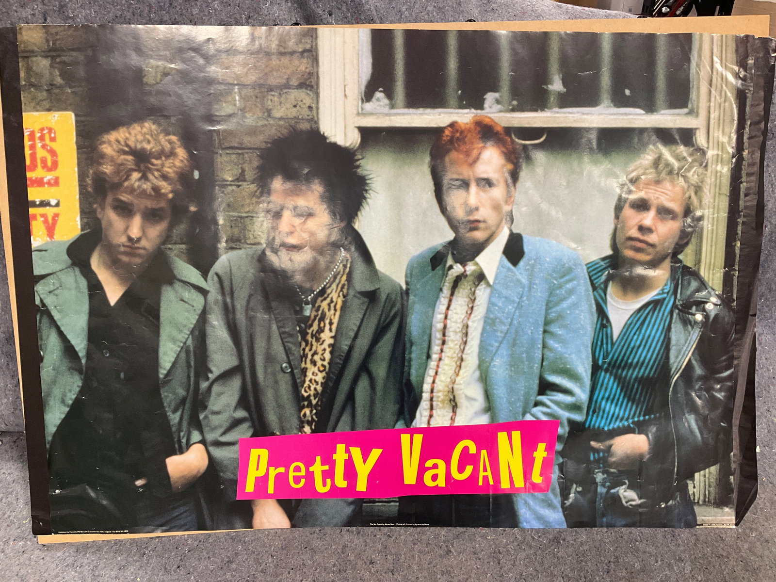 Sex Pistols Pretty Vacant vintage poster(24inx36in) (1 of 1)
